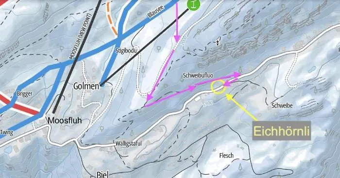 Eichhornli, Golmenegg 리더알프